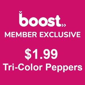 Boost Member Exclusive, Kro Tri-Color Peppers - $1.99