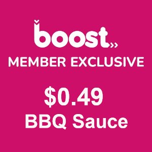 Boost Member Exclusive, Kro BBQ Sauce - $0.49