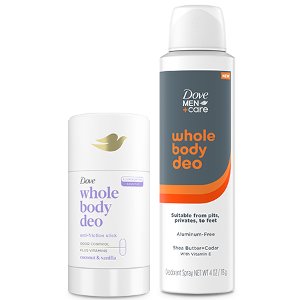 Buy 1 Dove or Dove Men+Care Whole Body Deodorant, Get 1 FREE