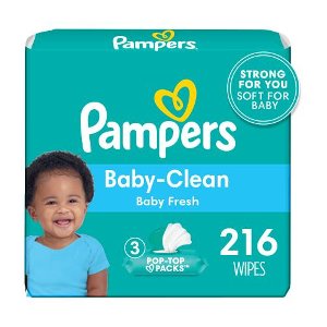 Save $0.50 on Pampers Wipes, 2X/3X