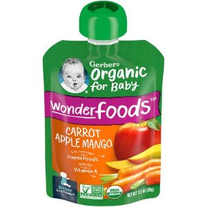 Save $1.00 on 3 Gerber Organic Pouches