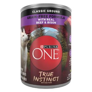 Save $0.50 on Purina One True Instinct Wet Dog