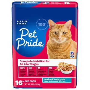 Save $1.00 on Pet Pride Dry Cat Food