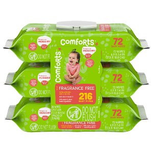 Save $1.00 on Comforts 3X Soft Pack Baby Wipes