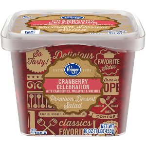 Save $0.50 on Kroger Cranberry Celebration Dessert Salad or Kroger Cinnamon Celebration Dessert