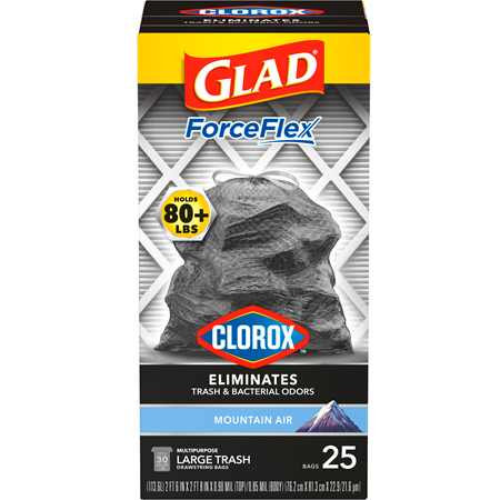 Save $1.75 on Glad® drawstring ForceFlex Large Trash Bags