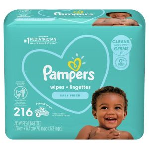 Save $0.50 on Pampers Wipes 2X,3X