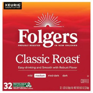 Save $5.00 on Folgers Coffee K-Cups