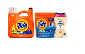 Buy 1 Select Tide or Gain, Get 1 Select Tide Pods, Gain Flings, Bounce Sheets or Downy Beads FREE