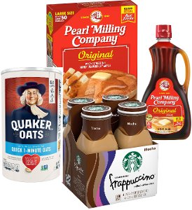 Save 20% on Starbucks Frapp 4pk, Quaker Oats, Pearl Milling Company PICKUP OR DELIVERY ONLY