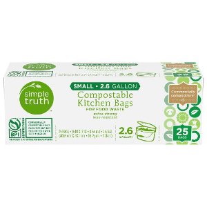 Save $1.00 on Simple Truth Compostable Trash Bags