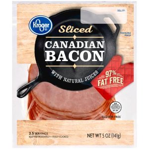 Save $0.50 on Kroger Sliced Canadian Bacon