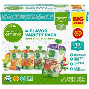 Save $2.00 on Simple Truth Organic Baby Food Variety Pouch