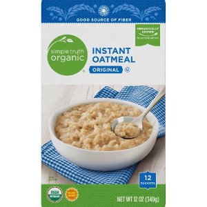 Save $0.50 on Simple Truth Organic Instant Oatmeal