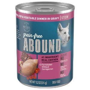 Save $1.00 on Abound Grain Free Wet Dog Food