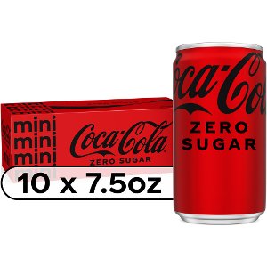 Save $2 on Coca-Cola Family Mini Can Soft Drinks 10pk PICKUP OR DELIVERY ONLY