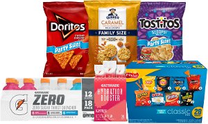 Save 20% on Frito-Lay 28ct, Gatorade 18ct, Party Size Doritos & Tostitos PICKUP OR DELIVERY ONLY