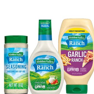 Save $0.50 on Hidden Valley® Ranch Bottle, Seasonings or Dry Dip Mix, any variety.