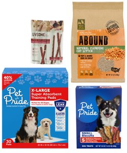 Save 20% on Abound, Luvsome & Pet Pride Select Pet Items PICKUP OR DELIVERY ONLY