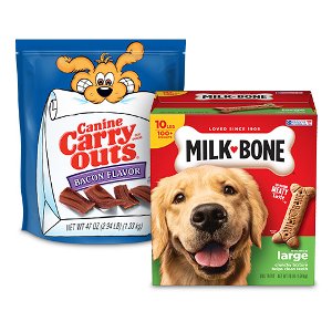 Save 20% on Canine Carry Outs 47oz and Milk-Bone Select Dog Treats PICKUP OR DELIVERY ONLY