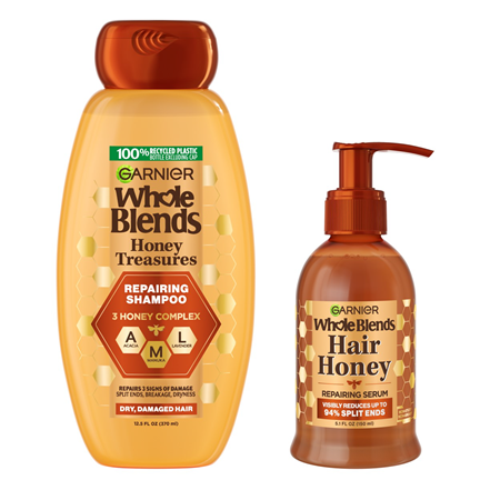 Save $3.00 on 2 Garnier® Whole Blends® shampoo, conditioner or treatment products