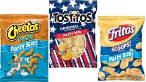 $3.99 Party Size Tostitos, Fritos, Cheetos or Munchies