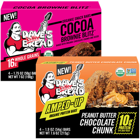 Save $2.00 on any ONE (1) pack of Dave’s Killer Bread Snack Bars or Protein Bars