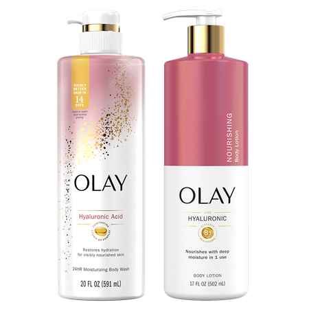 Save $5.00 on TWO Olay Body Wash 26oz or 20oz OR Hand & Body Lotion 17oz (excludes Indulgent Moisture Body Wash 20oz and trial/travel size).