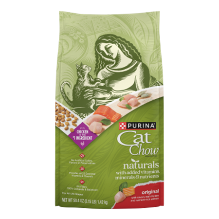 SAVE $2.00 on any ONE (1) 3.15 lb bag of Cat Chow® Naturals Dry Cat Food