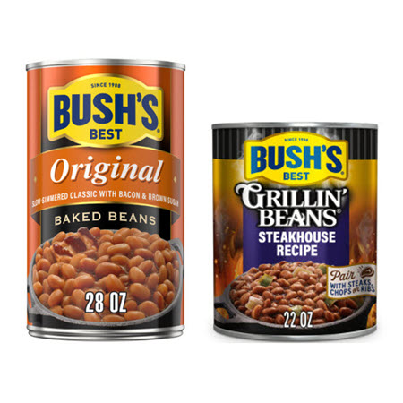 Save $1.00 on any TWO (2) Bush's Baked Beans 28 oz. OR Grillin' Beans