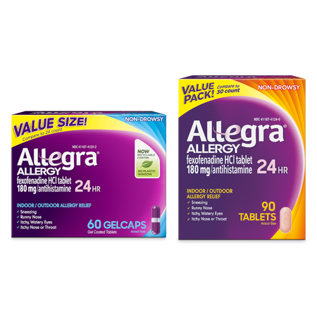 Save $10.00 On Any ONE (1) Allegra 60ct GelCap or 70-110ct Tablet product