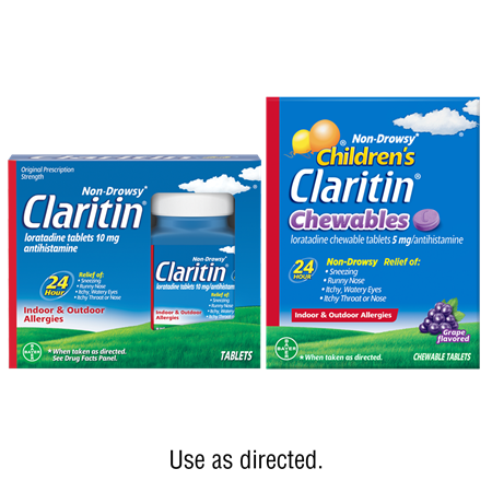 Save $12.00 on any ONE (1) Non-Drowsy Claritin® or Children's Claritin® 56ct or larger (excludes Claritin-D®)