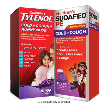 Save $2.00 on any ONE (1) Children's TYLENOL® Cold OR Children's SUDAFED® product