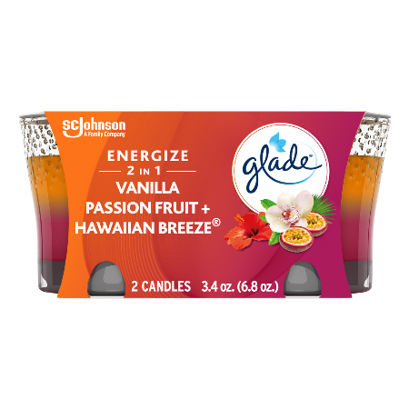 Save $2.00 on any ONE (1) Glade® 3-Wick or Twin Pack Candles (Excludes Glade Fresh Collection)