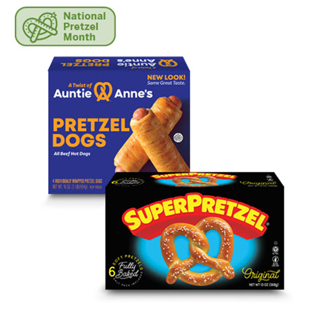 Save $1.00 on any ONE (1) Super Pretzel or Auntie Anne’s Item