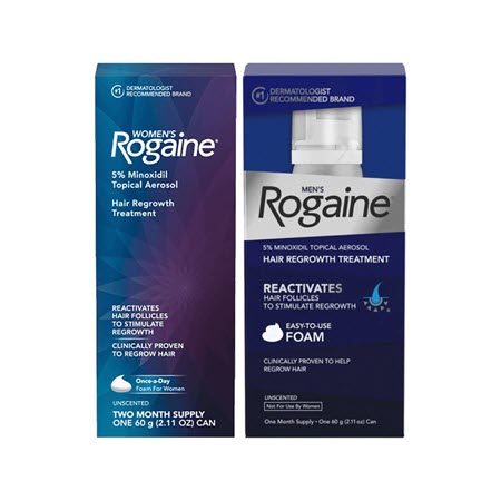 Save $10.00 on any ONE (1) Womens or Mens ROGAINE® Single-Pack Product (1 or 2 Month Supply)