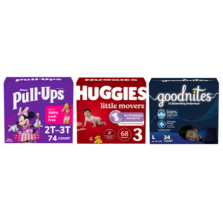 Save $2.00 on any ONE (1)  Huggies® Diapers, Pull-Ups® Training Pants or Goodnites® Youth Pants or Bed Mats (9-84 ct.)