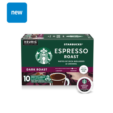 Save $1.00 on ONE (1) Starbucks® Espresso K-Cup 10-count carton