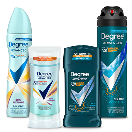 Save $2.00 on any ONE (1) Degree Body Heat Activated or Ultraclear Antiperspirant Stick or Dry Spray