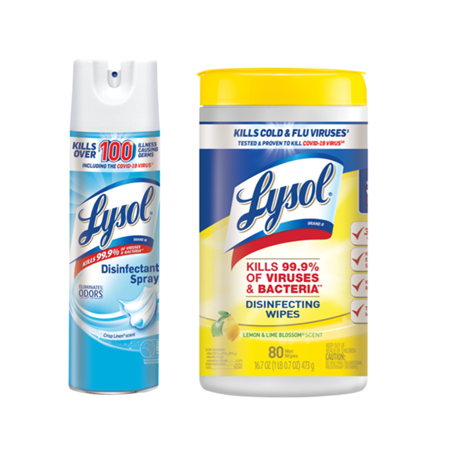 Save $0.50 on any ONE (1) Lysol® Product (excluding trial and travel sizes)