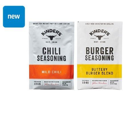 Save $0.30 on ONE (1) Kinder's Seasoning Mix