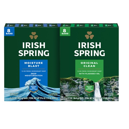 Save $1.00 on any ONE (1) Irish Spring® Bar Soap Multipack (8-ct ONLY)