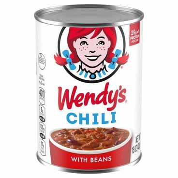 Wendy's ChiliBuy 1 Get 1 FREEFree item of equal or lesser price.
No Beans or Original With Beans, 15-oz can