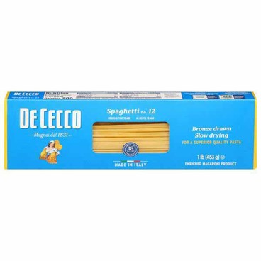 De Cecco PastaBuy 1 Get 1 FREEFree item of equal or lesser price. 
1-lb box