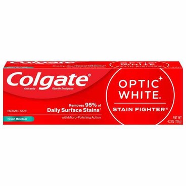 Colgate Optic White Stain Fighter ToothpasteBuy 1 Get 1 FREEFree item of equal or lesser price. 
4.2-oz or Total, 3.3-oz box