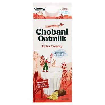 Chobani OatmilkBuy 1 Get 1 FREEFree item of equal or lesser price.
32 or 52-oz; or Coffee Creamer, 24-oz ctn.