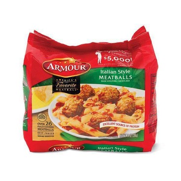 Armour MeatballsBuy 1 Get 1 FREEFree item of equal or lesser price. 
Sold Frozen, 11 to 25-oz pkg.