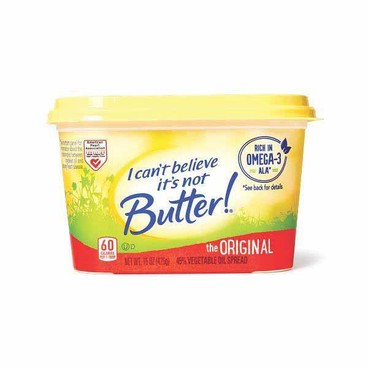 I Can't Believe It's Not Butter! SpreadBuy 1 Get 1 FREEFree item of equal or lesser price. 
15 or 16-oz or 2-pk. 7.5-oz pkg. or Spray, 8-oz bot.