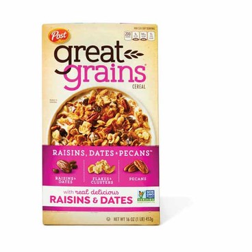 Post Great Grains CerealBuy 1 Get 1 FREEFree item of equal or lesser price.
13 to 16-oz or Shredded Wheat, 15 or 18-oz, Raisin Bran, 16.6-oz, Grape-Nuts, 18 or 20.5-oz, or Premier Protein, 9-oz box