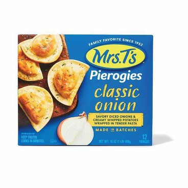 Mrs. T's PierogiesBuy 1 Get 1 FREEFree item of equal or lesser price. 
12.84 or 16-oz pkg.